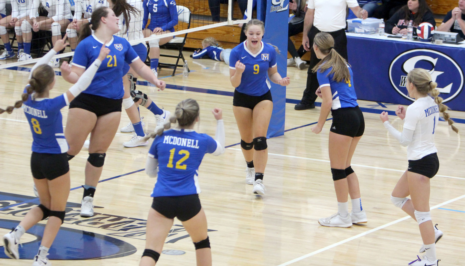 McDonell volleyball at Clear Lake 10-31-19